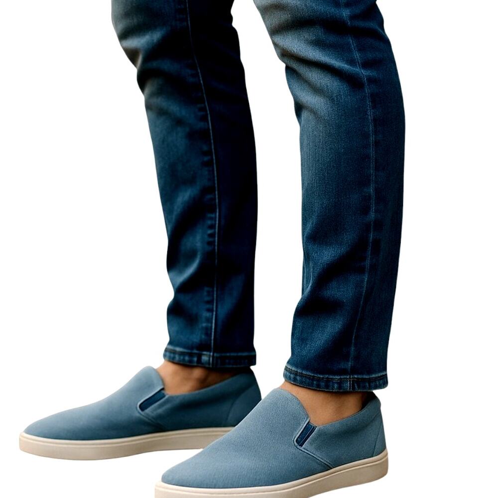 Serra 9 Slip On Men's Tennis Shoe Blue Loafers Athletic Sneaker